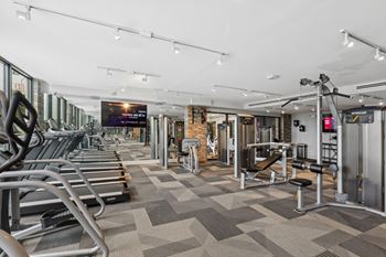 Fitness club with state-of-the-art cardio equipment and free weights